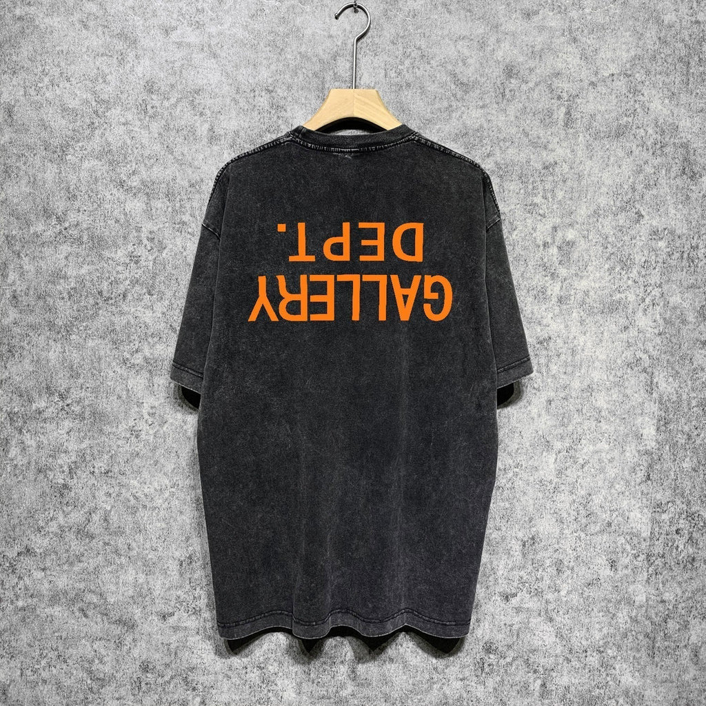 Gallery Dept T Shirts Tee Shirt Washed and Worn Short Sleeve T-shirt Blouse