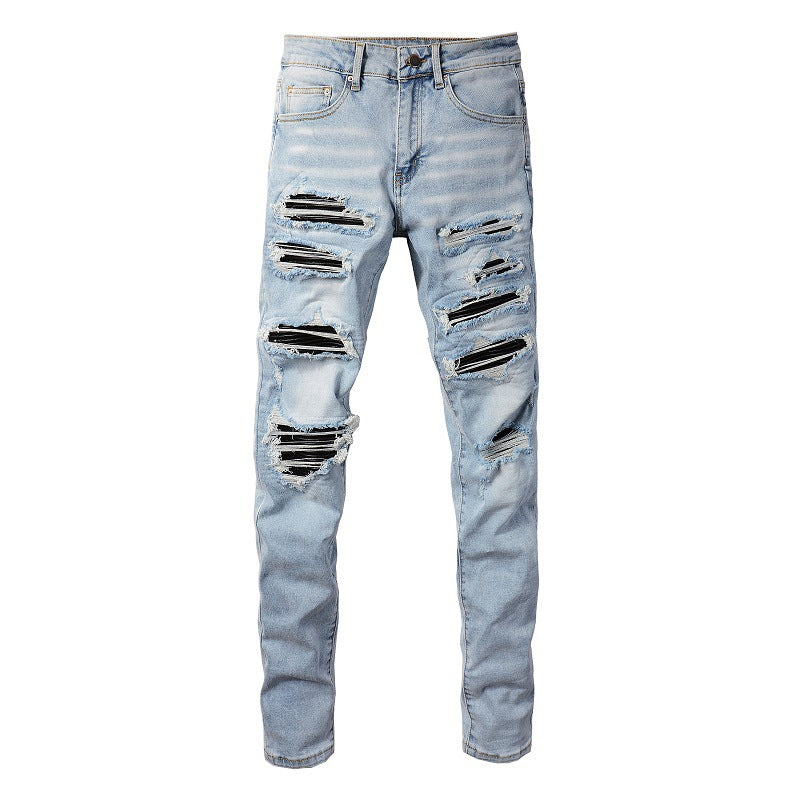 Amiri Jeans Patch Ripped Slim Fit Slimming #1307