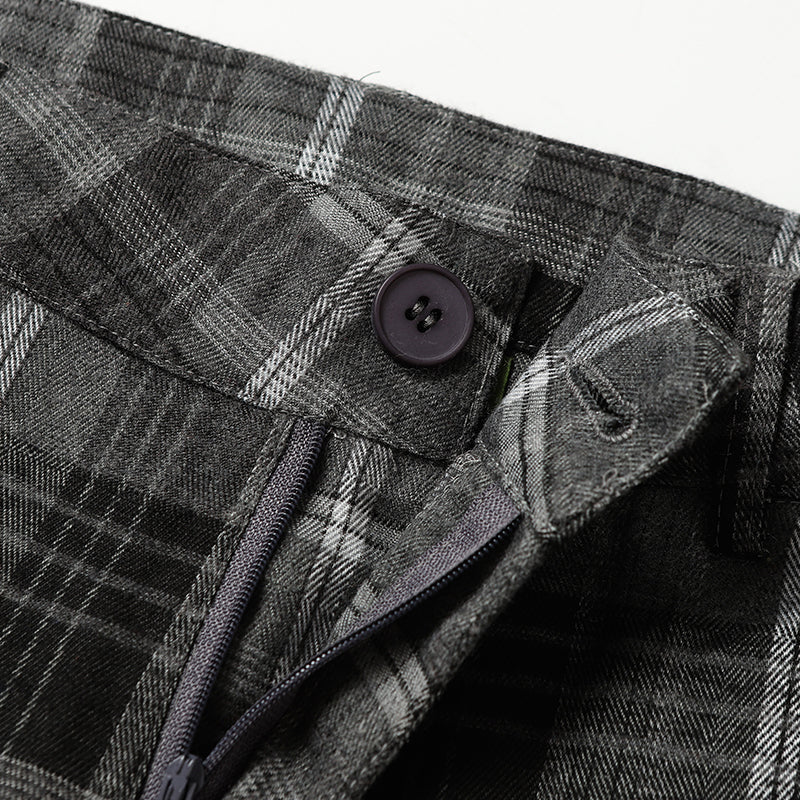 Denim Tears Long-Sleeved Shirt & Suit Pants 2 Piece Set Kapok Plaid